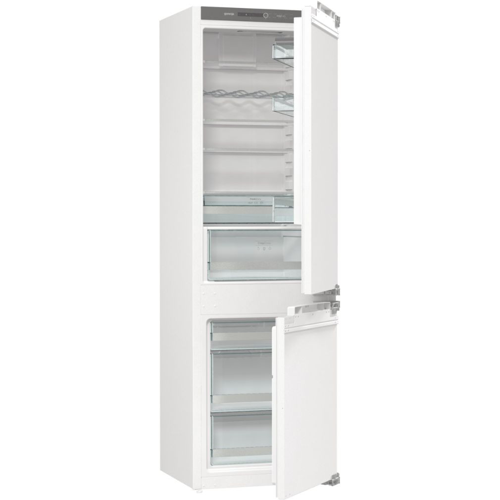 Gorenje RKI218EA0 +5 ÉV Garanciával*, Beépíthető Alulfagyasztós hűtőszekrény, bútorlap nélkül E Energiaosztály, Hűtő: 190L, Fagyasztó: 73L, Nofrost nélkül, Zajszint: 38 dB, Szél: 54 cm, Mag: 177.2 cm, Mély: 54.5 cm,