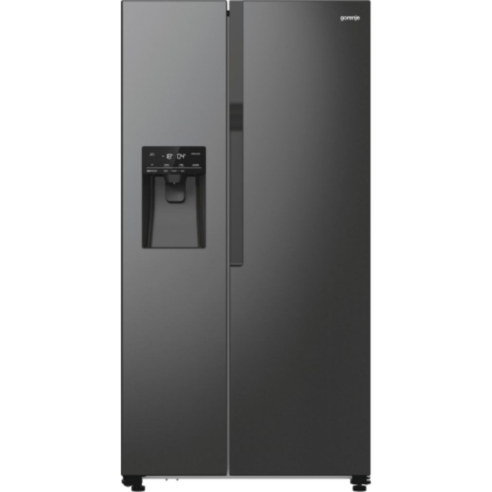 Gorenje NRR9185ESBXL Side-by-side hűtőszekrény E Energiaosztály, Hűtő: 376L, Fagyasztó: 190L, Nofrost, Zajszint: 39 dB, Szél: 91.5 cm, Mag: 178.6 cm, Mély: 69.8 cm, Digitális kijelzővel