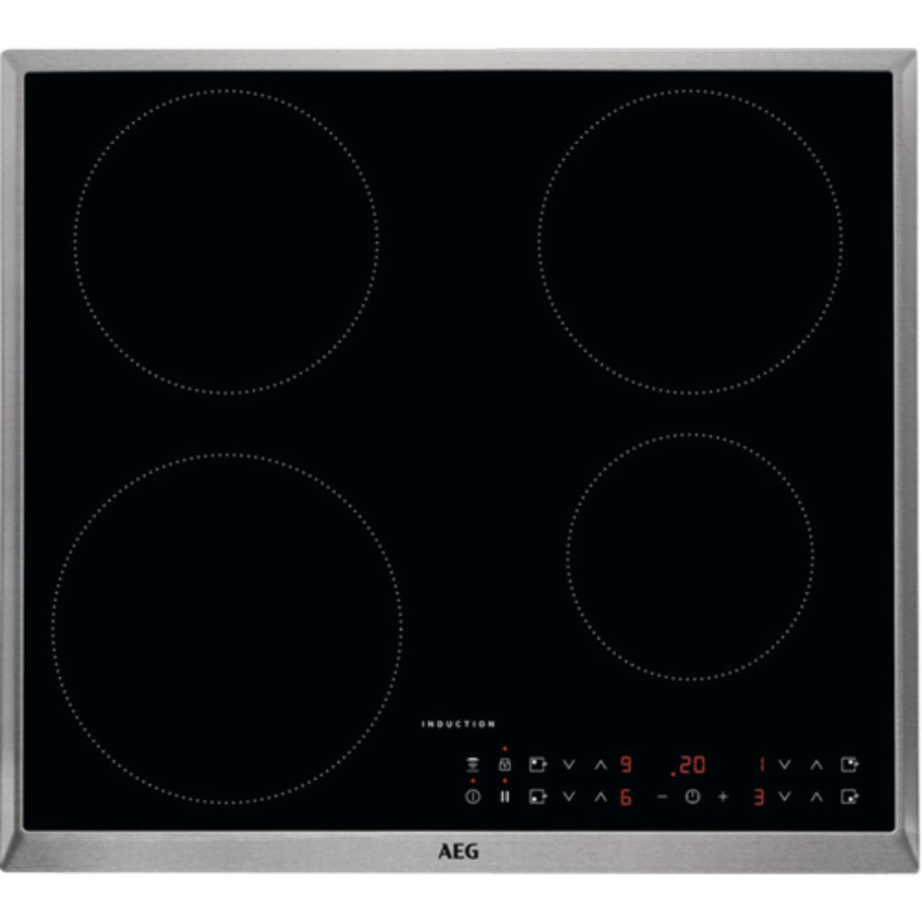 AEG IKB64301XB Beépíthető Indukciós főzőlap Fém keretes,11800 W,Érintőszenzoros,Gyerekzár,3 fázisra köthető