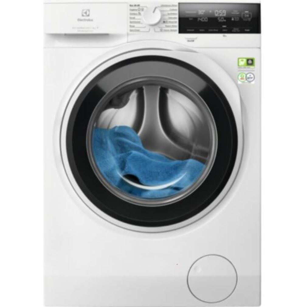 Electrolux EW8F3494EQ Elöltöltős mosógép A,9 kg,Normál mélység,1400 ford/perc,72 dB,Inverter motorral,Gőzfunkcióval