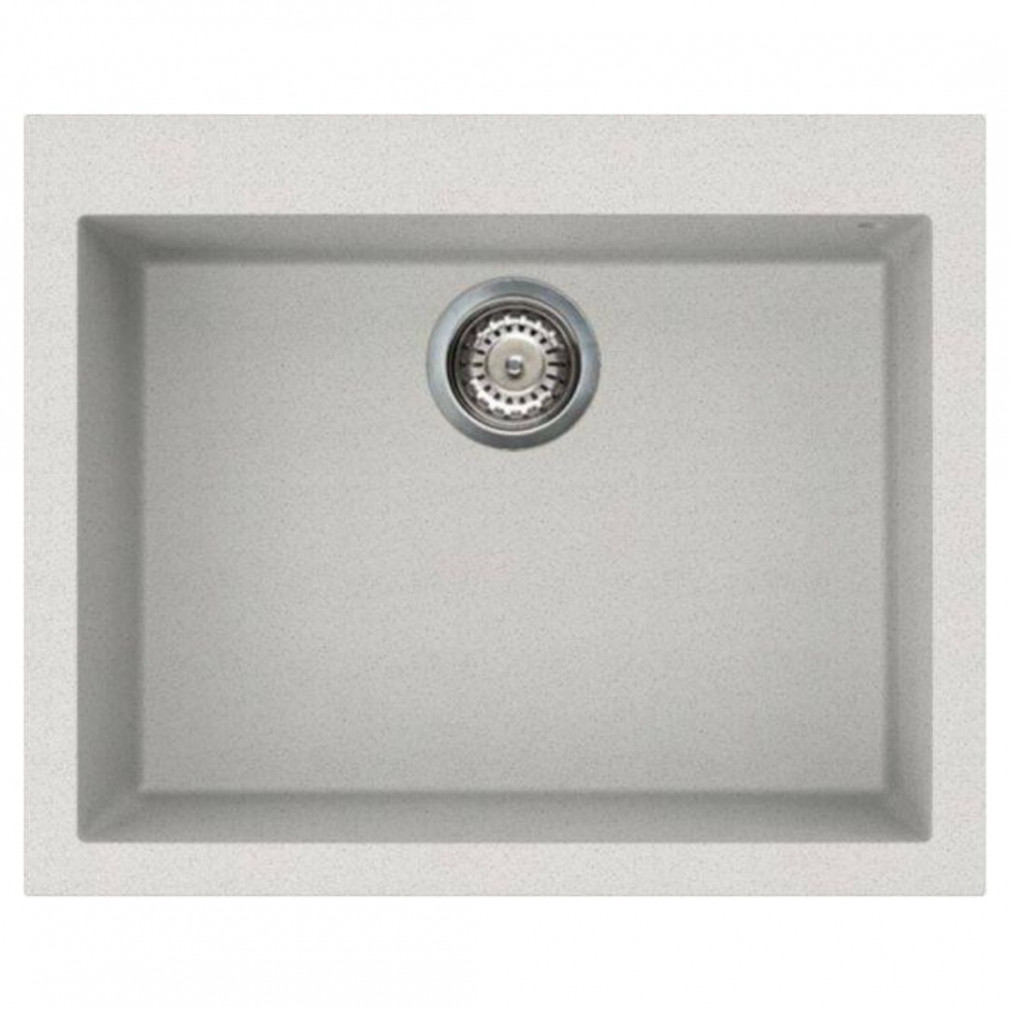 Elleci Quadra 110 G52 Bianco Pietra Gránit mosogatótálca (LGQ11052)Munkalapra szerelhető