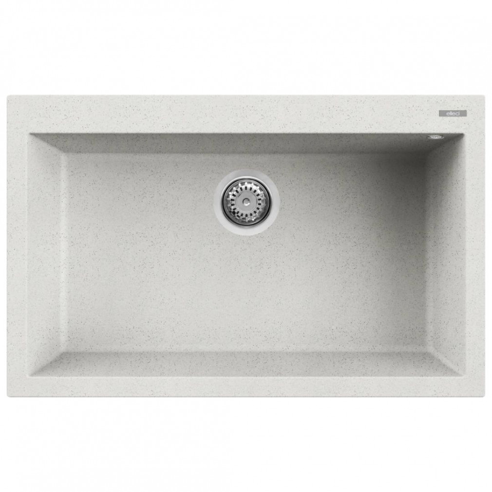 Elleci Quadra 130 G52 Bianco Pietra Gránit mosogatótálca (LGQ13052)Munkalapra szerelhető